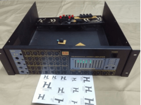 Vỏ main mặt ampli lắp ampli công suất lớn