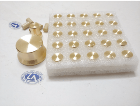 nút vặn volume ampli nhôm màu vàng tặng kèm nút nhấn 3s