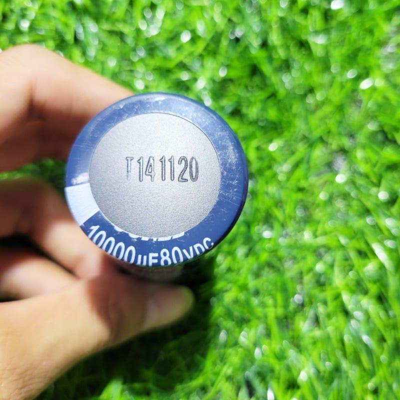 Tụ Lọc Nguồn 80v 10000uF 3.5x7.2cm - Ảnh 2