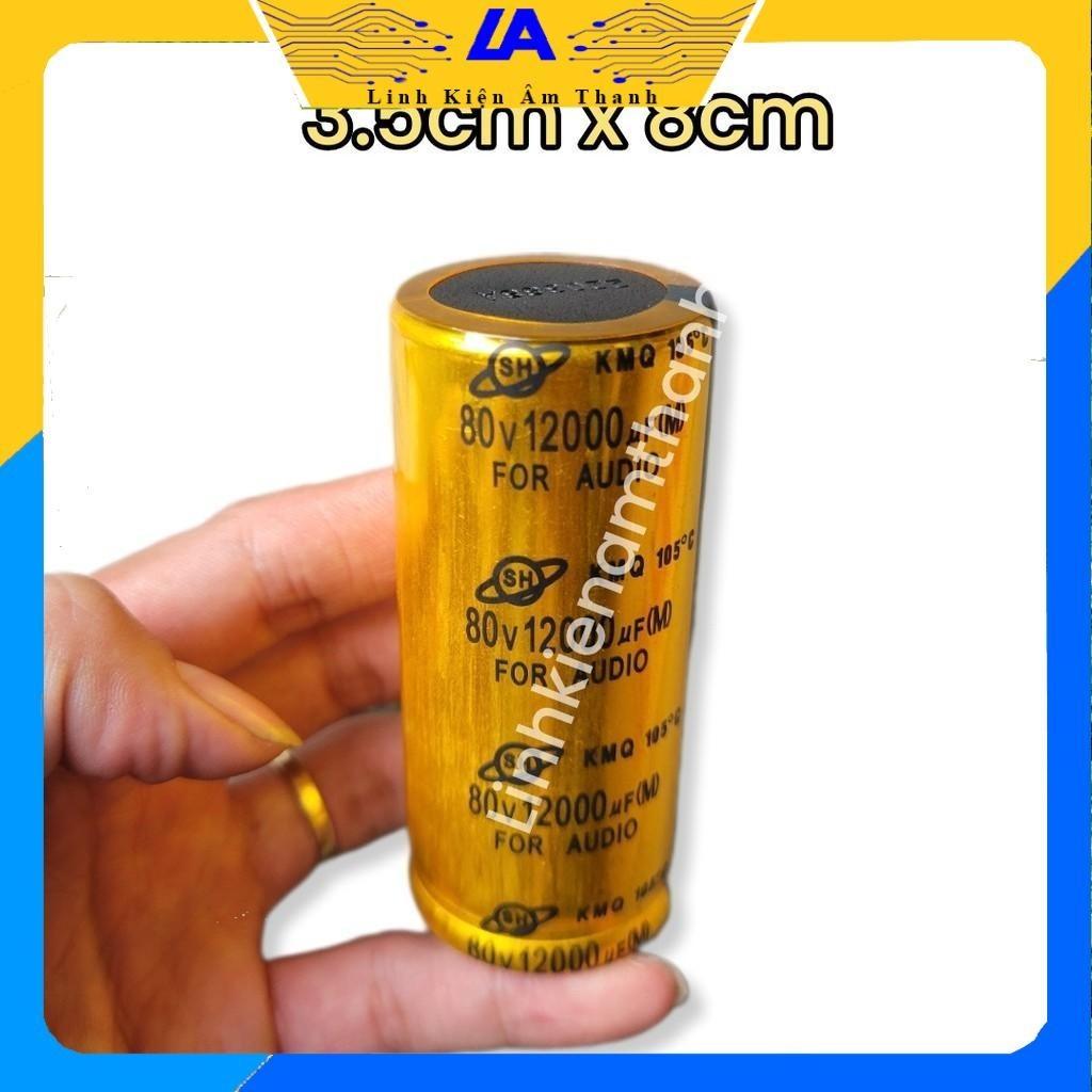 Tụ 63v 10000uF Tụ 80v 10000uF Tụ Lọc Nguồn Ampli Màu Vàng S35
